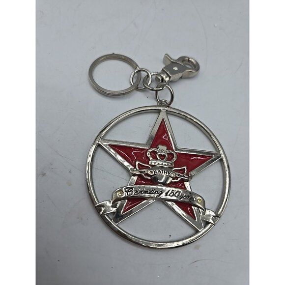 Kathy Van Zeeland Silver Large Celebrating  150th Anniversary Key Chain 3" - Picture 2 of 8